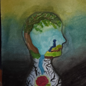 A visual expression of inherited pain and release. The cracks beneath represent what was carried in silence. The glowing figure above rests in peace, while the rose below begins to heal. This is for the pain he couldn’t name— and the freedom we both now hold